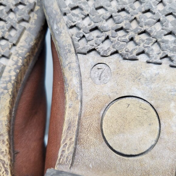 Very Volatile Shoes Womens Size 7 Brown Leather Graham Ankle Boots *Read* - Picture 3 of 10